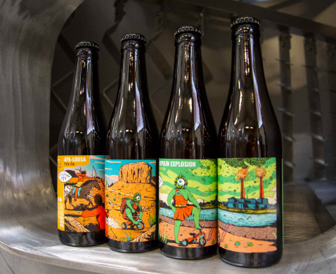 quatre bouteilles de la brasserie artisanale tricyclhop